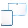 Plastic folder A4, 325 x 230 x 25 mm, lightning around, calligrata "office", PM-A4-01, 0.5 mm, transparent, blue