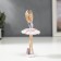 Polystone souvenir "Ballerina - pink -blue dress" 13.5x5x6 cm