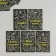 Cardboard "School board" set 10 pcs (5 types) 4x6 cm