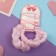 Hair Set "Militsa" 4 pcs (invisible 2 pcs - 5 cm, elastic band 2 pcs) classic, pink