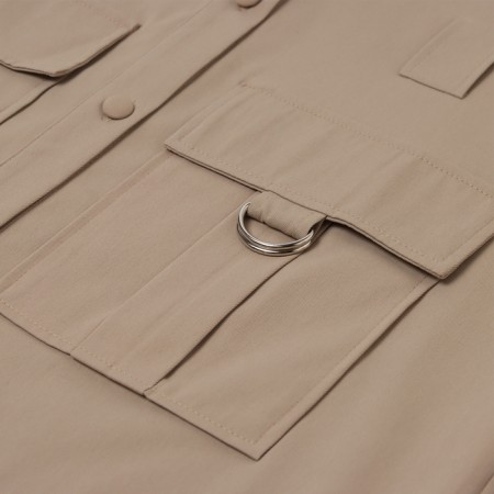 Women's dress Minaku: Safari Mini Beige Color, Rr. 48-7