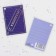 Schildik tag "Soft-tach, lilac background, 8x5.5 cm
