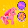 Pony "beauty" with accessories, color mix