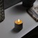 Beige LED candle, 6 × 8 × 6 cm, plastic, batteries AAAX2 (not complete), glow warm white