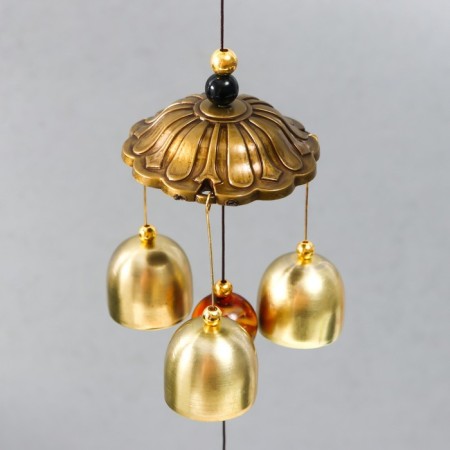 Wind Music Metal "Ganesha in the lotus" 6 bells 65 cm-2