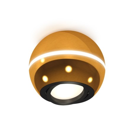 Turning lamp Ambrella Light, XS1105010, MR16 GU5.3 LED 10 W, color is yellow, black