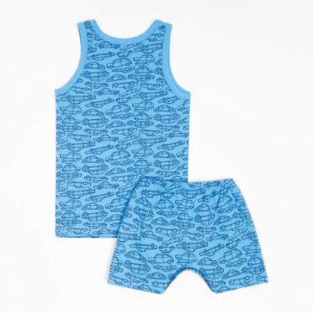A set for a boy (T-shirts), blue color, height 116 cm-2