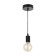 Lamp "Skin" E27 40W black 10x10x16-60cm