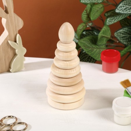 Pyramid workpiece for creativity, 14 x D6.5 cm