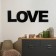 Panel letters "Love" The height of the letters 30 cm, set 4 parts black