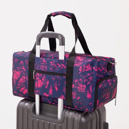 Sports bag with lightning, external pocket, lilac color-4