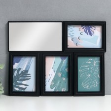 Photo frame in 4 photos 10x15 cm+mirror 