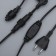 Garland "Curtain" 2 × 1.5 m, IP44, UMS, dark thread, 360 LED, glow warm white, 220 V