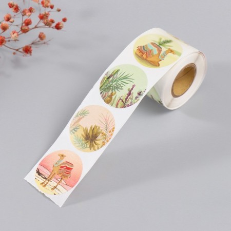 Stick Paper "Camels" d = 3.8 cm 252 pcs in roll-1