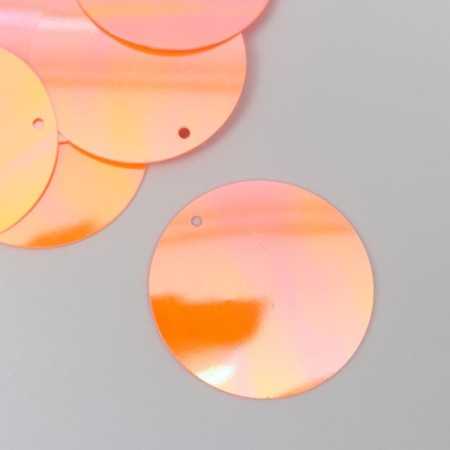 Sequins "circle" coral set 30 g d = 3 cm