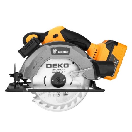Dawed circular battery DEKO DKCS20, 20 V, 165x20 mm, 2x3 Ah, laser, drank 55 mm-4