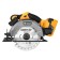 Dawed circular battery DEKO DKCS20, 20 V, 165x20 mm, 2x3 Ah, laser, drank 55 mm