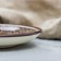 Plant of Rishtan ceramics "Patterns", brown, flat, 15 cm