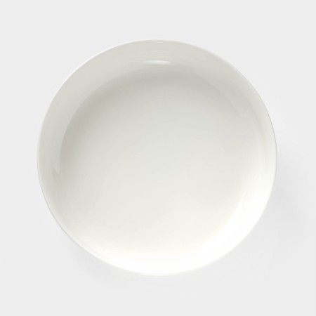 Ceramic dish for fruits, d = 20.5 cm, white color-2