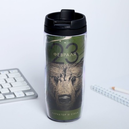 Gift set "February 23 Bear": Diary and thermostatic-2