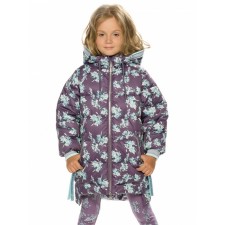 Coat for girls, height 104 cm, purple color