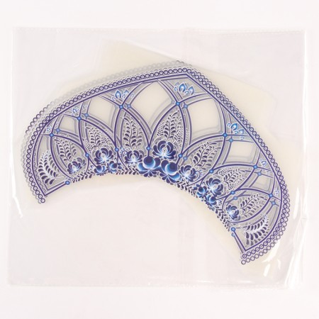Thermalrotransfer "Gzhel on White", set of 10 pcs.-1