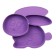 Silicone children's plate "Bunny" with sections, color mix