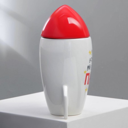 Ceramic mug "Dad", 300 ml, white color-2