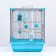 Birds Cell "Piggers" No. 104, collapsible, 1 section, 58 x 40 x 48 cm, turquoise