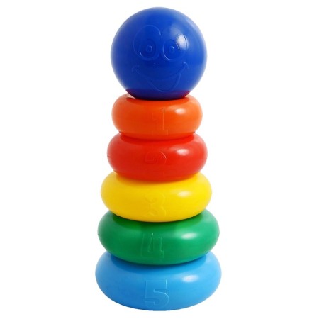 Pyramid, 5 rings with a ball-3