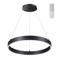 Suspended lamp is dimmed with a change in the color temperature (remote control) novotech. ITER, 50W, LED, 1200x600x600 mm, black color