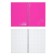 Notebook A5 80 sheets in a cage on a spiral Erichkrause Silhouette, with a plastic cover pink,