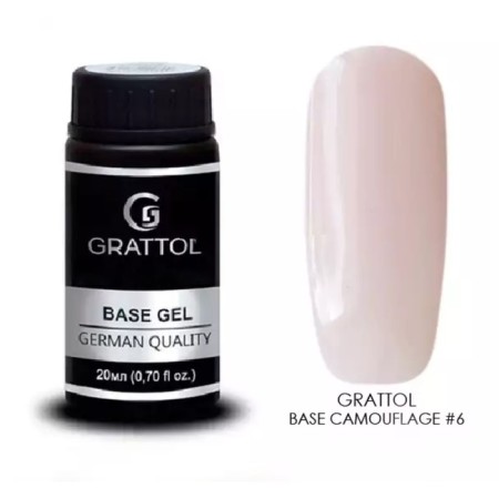 Camouflage base Grattol No. 6, 20 ml