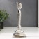 Summary metal per 1 candle "Pattern" silver 19.8x8x8 cm