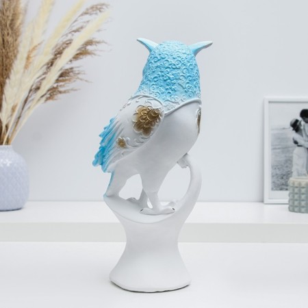 Figure "Wise Eagle Filin" Gzhel Gold, 15x14x34cm-2