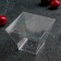 Plastic disposable form for buffet "Middle Pagoda", 200 ml, 8 × 8 cm, transparent color, 12 pcs/un