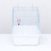 A cage for rodents with a high pallet, 47 x 30 x 35 cm, white