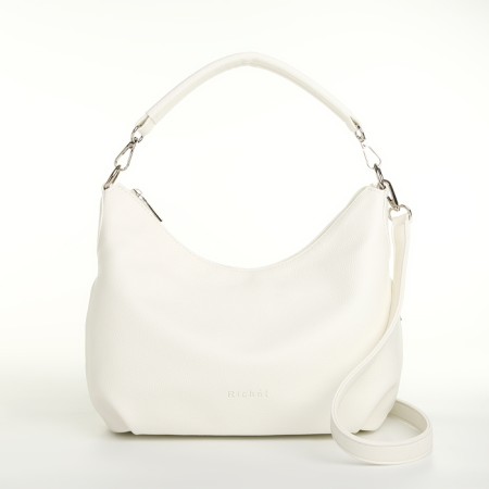 Women's bag with lightning, white color