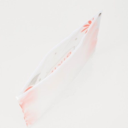 Bag for a swimsuit with a zipper, white/pink color-3