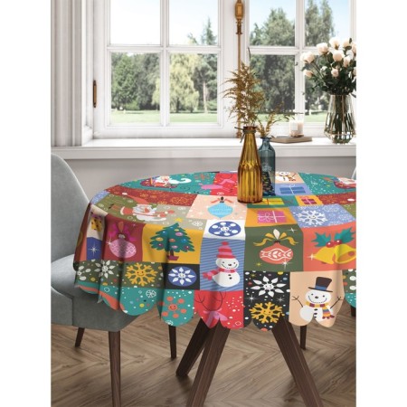The tablecloth on the table “Met the New Year”, round, Saten, d = 150 cm