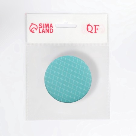 Folding mirror "rhombus", d = 7.5 cm, turquoise color-4
