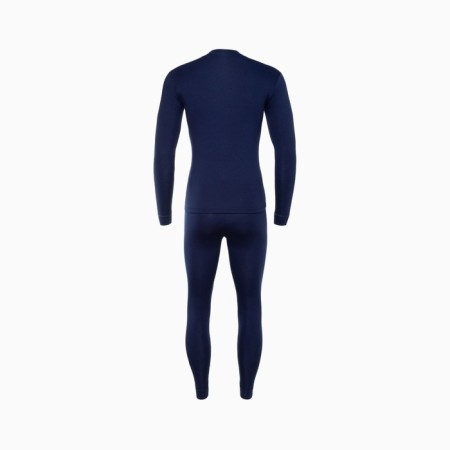 Male thermal underwear (fufaika, pants) print Bear, dark blue color, size 48-8