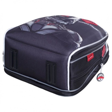 Frame backpack 35 x 26 x 14 cm, Across 490, filling: bag, gray 23-490-5-6