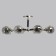 Hamburg chandelier, size 85x28x85 cm, 320W 8xe14 IP 20