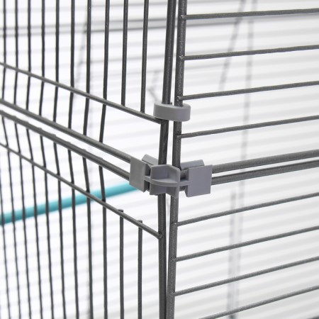 Birds Cage "Pigzon" No. 104-B, collapsible, 2 sections, 58 x 40 x 88 cm, turquoise-15