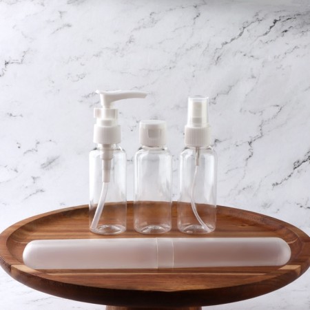 Storage set, in a case, 4 objects, white/transparent color-2