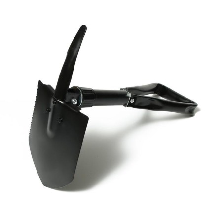 Tourist shovel, l = 47 cm, folding, saw, metal stalk, with a pen, in a case, Greengo-4