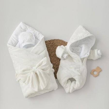 Set for discharge Winter Kinderlitto "Flombir Starks", 5 objects, height 56-62 cm, color milk