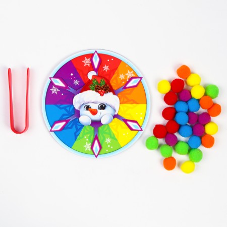 New Year's toy. Sorter "New Year! Snowman"-1
