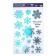 Vinyl stickers with foil "Snowflakes", 30 x 50 cm, New Year